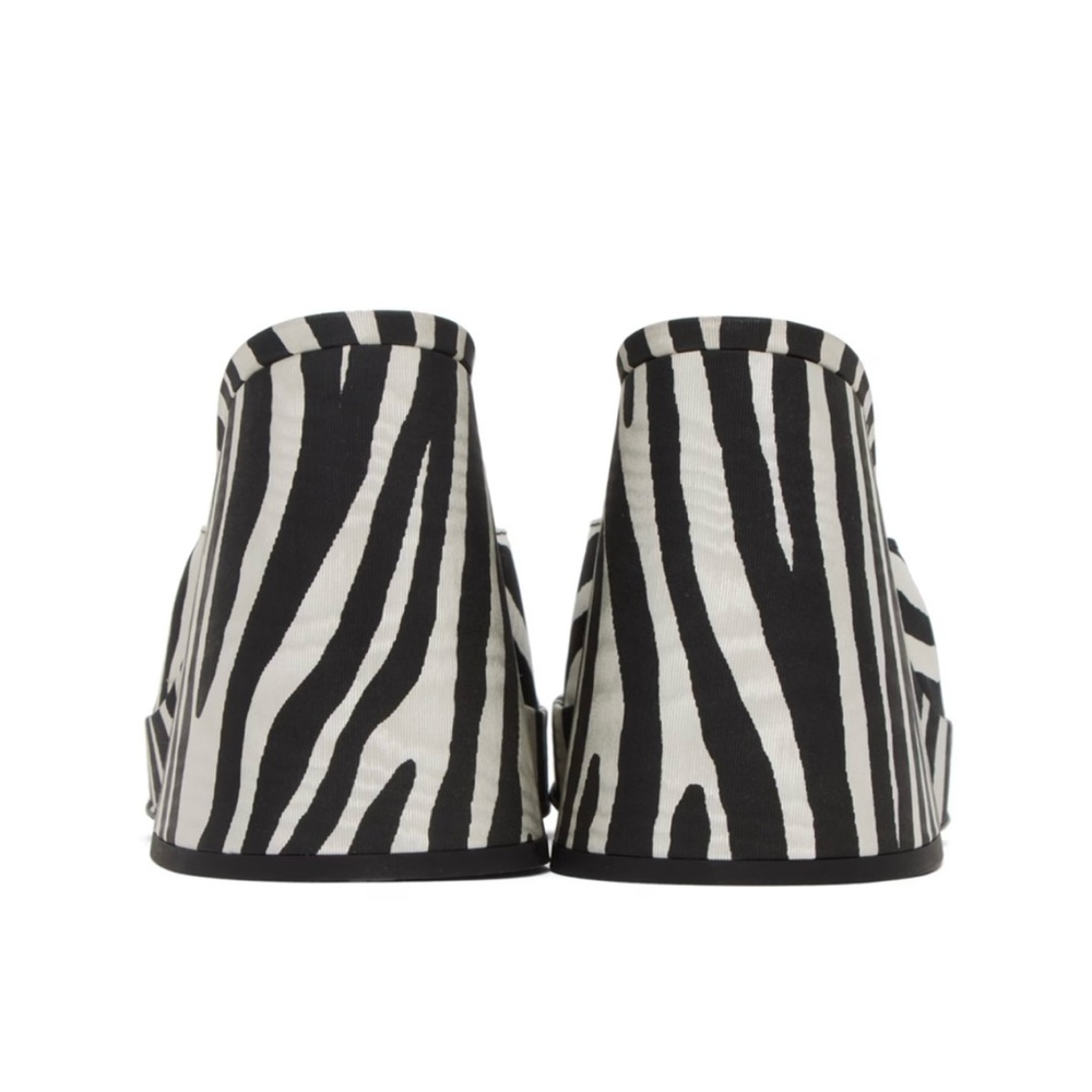 ποΈποΈ HOST PICK π SIMON MILLER Black & White Slice Heeled Sandals, U.S size : 7 - Picture 5 of 14
